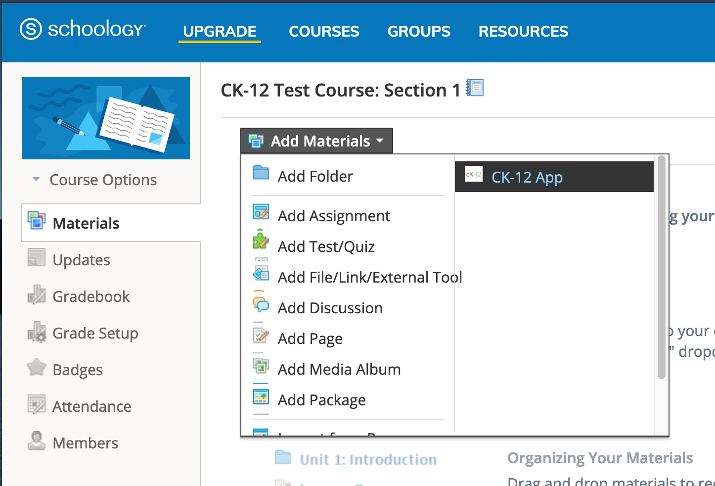 how to create assignments in schoology